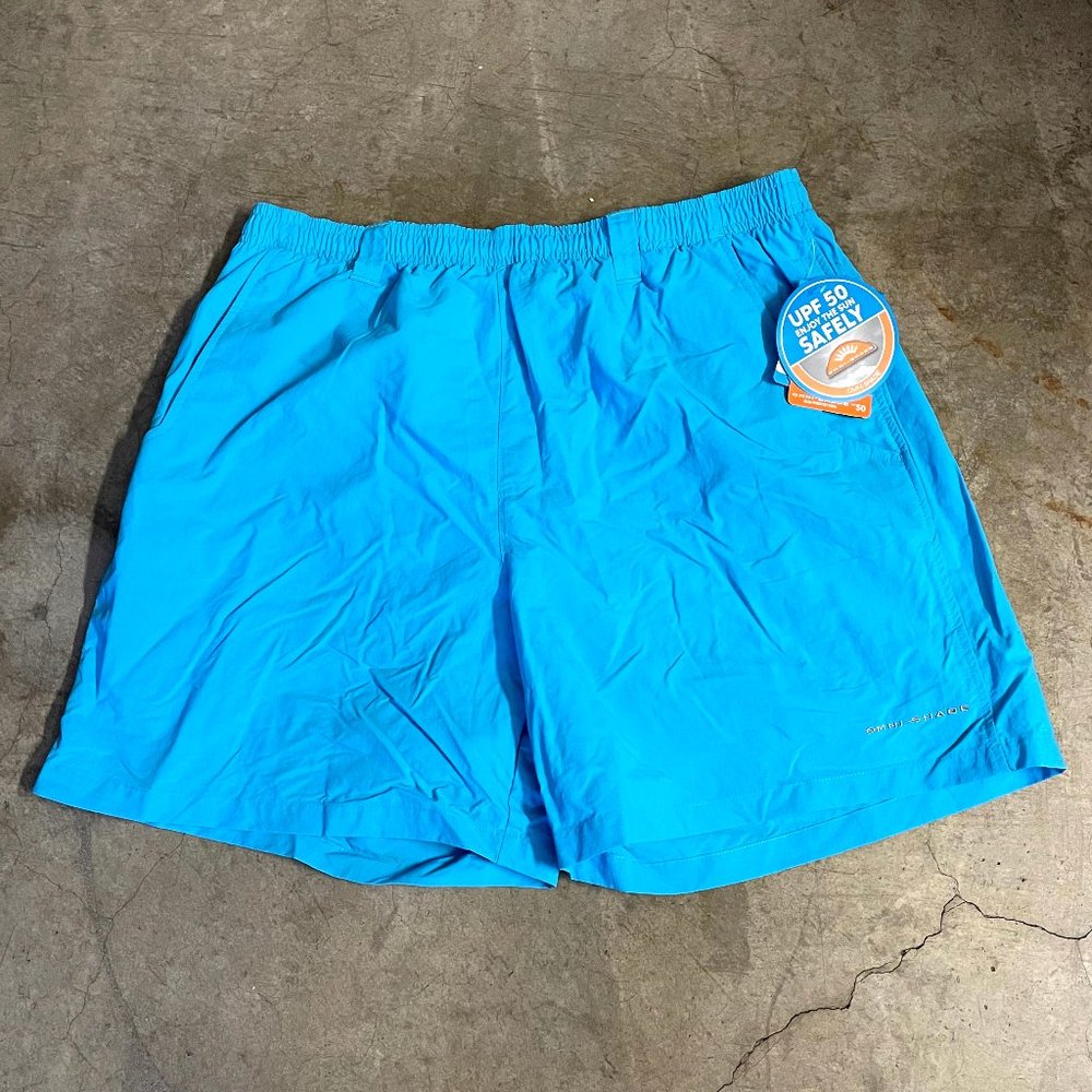 Columbia Omni Shade Turquoise Blue UPC 50 Shorts